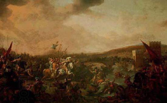 Johannes Lingelbach Battle of Milvian Bridge China oil painting art